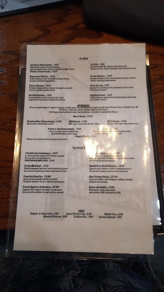 Bourbon Cantina Menu image 4